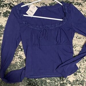 Cotton On Royal Blue Long Sleeve Top